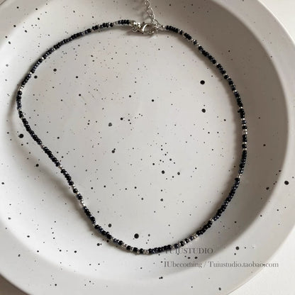 Simple Style Geometric Beaded Glass Women's Necklace 1 Piece