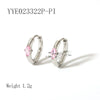 1 Pair Ig Style Simple Style Oval Plating Inlay Stainless Steel Zircon 18k Gold Plated Earrings