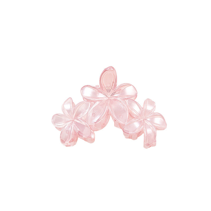 Women'S Sweet Flower Plastic Stoving Varnish Hair Claws