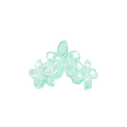 Women'S Sweet Flower Plastic Stoving Varnish Hair Claws