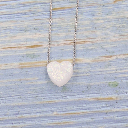 Simple Style Heart Shape Resin Women's Necklace