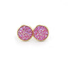 1 Pair Ig Style Simple Style Round Plating Stainless Steel Gold Plated Ear Studs