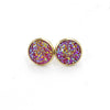 1 Pair Ig Style Simple Style Round Plating Stainless Steel Gold Plated Ear Studs