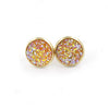 1 Pair Ig Style Simple Style Round Plating Stainless Steel Gold Plated Ear Studs