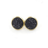 1 Pair Ig Style Simple Style Round Plating Stainless Steel Gold Plated Ear Studs