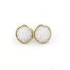 1 Pair Ig Style Simple Style Round Plating Stainless Steel Gold Plated Ear Studs