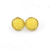 1 Pair Ig Style Simple Style Round Plating Stainless Steel Gold Plated Ear Studs