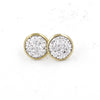 1 Pair Ig Style Simple Style Round Plating Stainless Steel Gold Plated Ear Studs