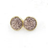 1 Pair Ig Style Simple Style Round Plating Stainless Steel Gold Plated Ear Studs