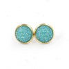 1 Pair Ig Style Simple Style Round Plating Stainless Steel Gold Plated Ear Studs