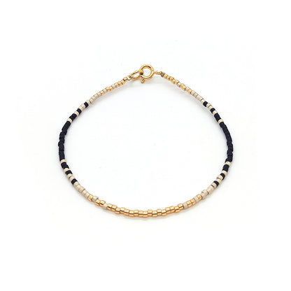 Ig Style Simple Style Round Seed Bead Copper Beaded Knitting Plating 18k Gold Plated Women's Bracelets