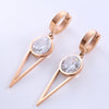 1 Pair Elegant Luxurious Classic Style Star Tassel Butterfly Inlay Stainless Steel Zircon 18k Gold Plated Rose Gold Plated Drop Earrings