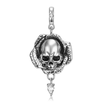 Simple Style Skull Sterling Silver Plating Pendant Necklace