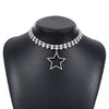 Modern Style Simple Style Pentagram Claw Chain Inlay Rhinestones Women's Pendant Necklace