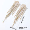 1 Pair Ig Style Korean Style Tassel Tassel Plating Inlay Copper Zircon Gold Plated Drop Earrings