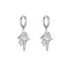 1 Pair Elegant Streetwear Star Plating Inlay Titanium Steel Artificial Pearls Drop Earrings