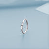 Simple Style Letter Copper Plating Open Rings