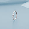 Simple Style Letter Copper Plating Open Rings