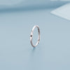 Simple Style Letter Copper Plating Open Rings