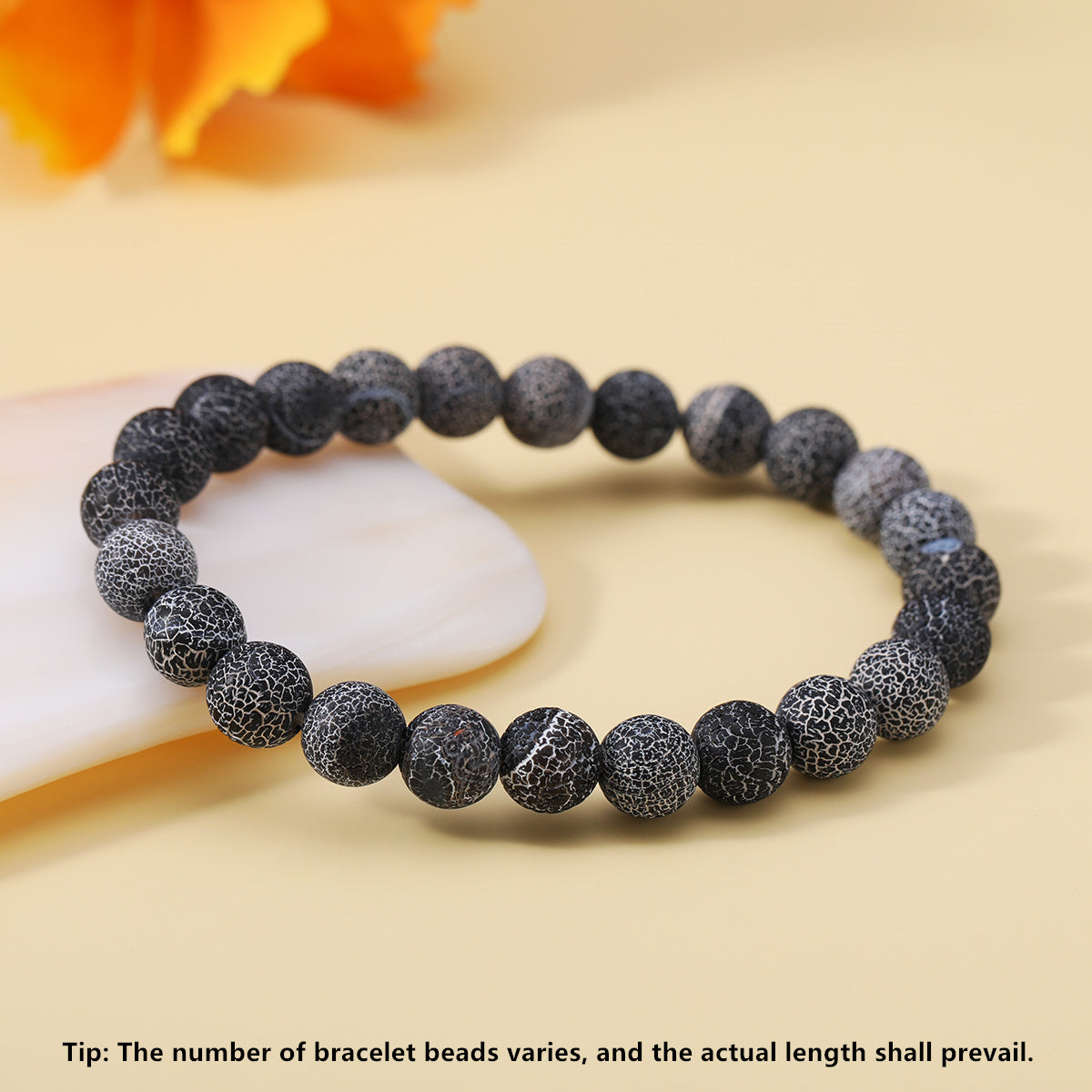 Retro Simple Style Round Natural Stone Beaded Bracelets