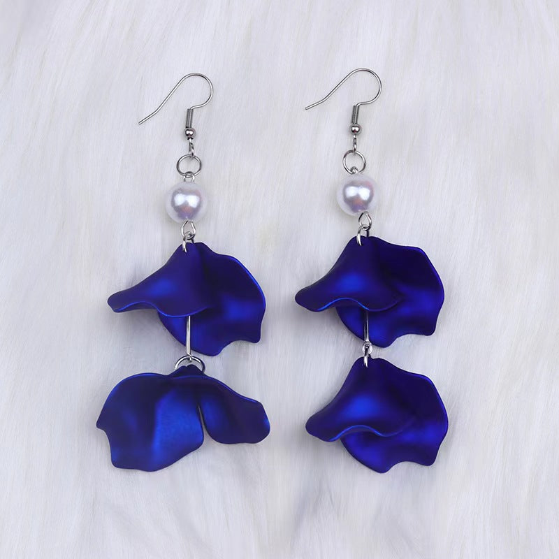 1 Pair Simple Style Maple Leaf Patchwork Arylic Drop Earrings