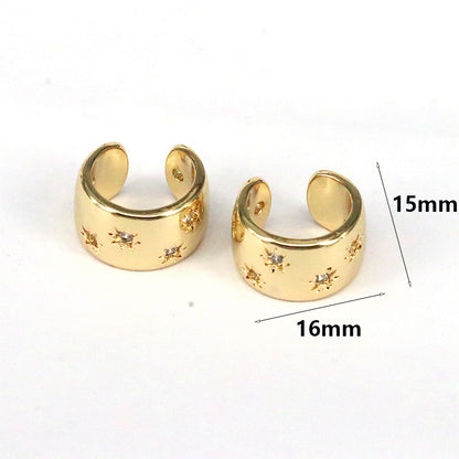 1 Pair Elegant Streetwear Geometric Plating Inlay Copper Artificial Pearls Zircon 18k Gold Plated Ear Studs