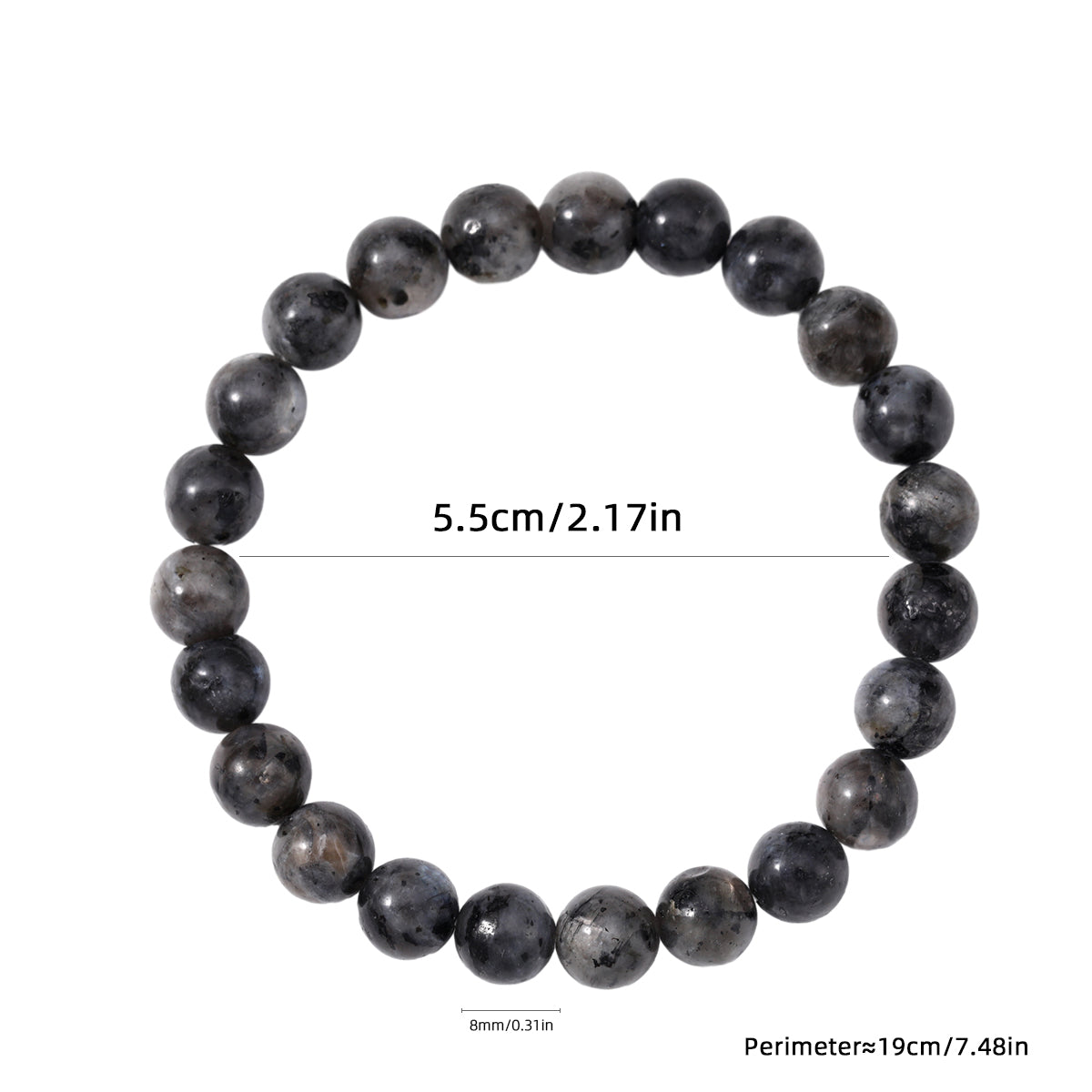 Casual Round Natural Stone Beaded Bracelets