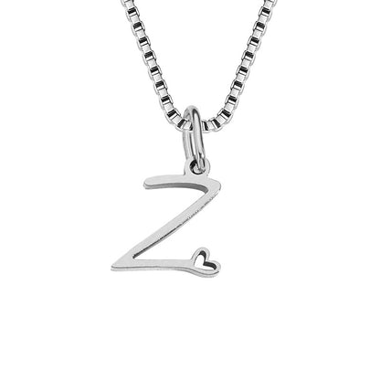 Simple Style Letter Stainless Steel Plating Gold Plated Pendant Necklace