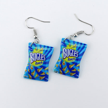 1 Pair Simple Style Cartoon Plastic Resin Drop Earrings