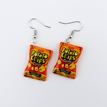 1 Pair Simple Style Cartoon Plastic Resin Drop Earrings