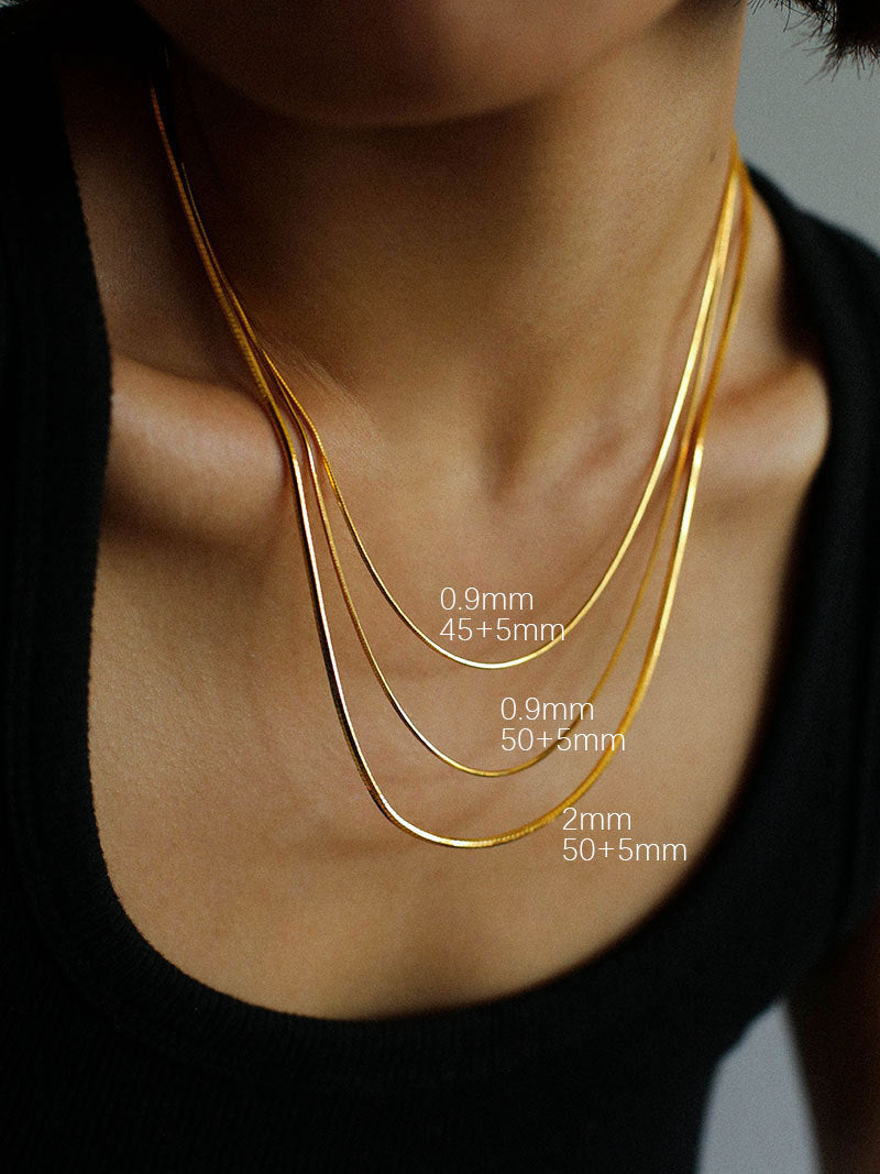 Wholesale Simple Style Solid Color Titanium Steel Plating Necklace