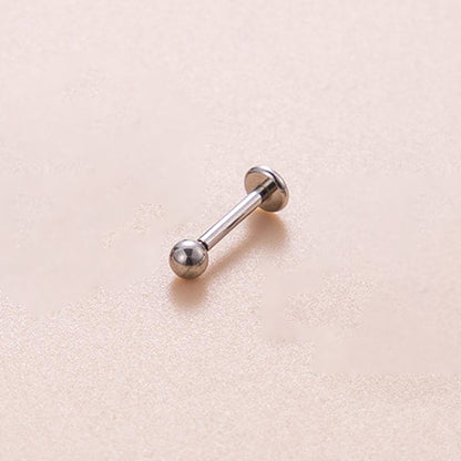 1 Piece Sweet Simple Style Classic Style Geometric Round Plating Stainless Steel 18k Gold Plated Ear Studs