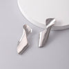 1 Pair Nordic Style Novelty Geometric Solid Color Irregular Plating Alloy Gold Plated Silver Plated Ear Studs