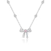 Fairy Style Heart Shape White Copper Zircon Pendant Necklace In Bulk