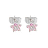 1 Pair Simple Style Flower Plating Inlay Copper Zircon White Gold Plated Gold Plated Ear Studs