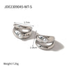 1 Pair Simple Style Classic Style Solid Color Plating Stainless Steel Gold Plated Ear Studs