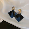 1 Pair Classic Style Heart Shape Inlay Alloy Drop Earrings