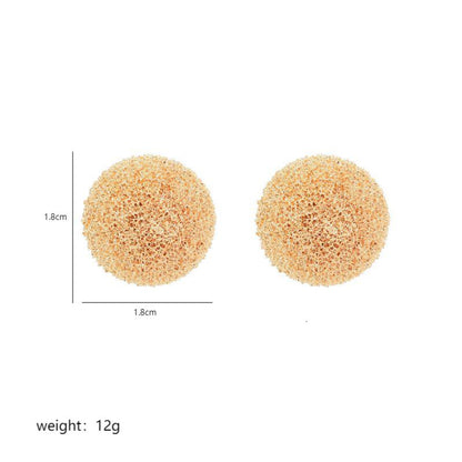 1 Pair Elegant Lady Solid Color Plating Copper 18k Gold Plated White Gold Plated Ear Studs