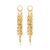 1 Pair Casual Grain Plating Copper Drop Earrings