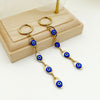 1 Pair Casual Novelty Streetwear Eye Enamel Stainless Steel Gold Plated Drop Earrings