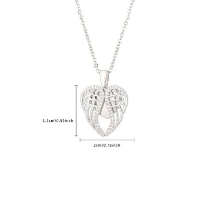 Casual Simple Style Classic Style Little Bear Heart Shape Stainless Steel Titanium Steel Polishing Plating Hollow Out Zircon Gold Plated Necklace