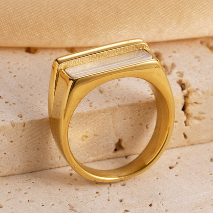 Casual Vacation Twist Stainless Steel Plating Inlay Zircon Gold Plated Rings