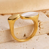 Casual Vacation Twist Stainless Steel Plating Inlay Zircon Gold Plated Rings