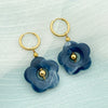 1 Pair Vintage Style Flower Plating Stainless Steel Gold Plated Drop Earrings