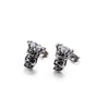 1 Pair Vintage Style Punk Skull Titanium Steel Ear Studs