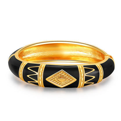 Retro Simple Style Geometric Alloy Plating Women's Bangle