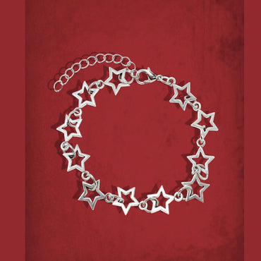 Hip-hop Punk Cool Style Pentagram Alloy Hollow Out Women's Bracelets Necklace