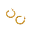 1 Pair Simple Style Solid Color Plating Stainless Steel 18k Gold Plated Earrings