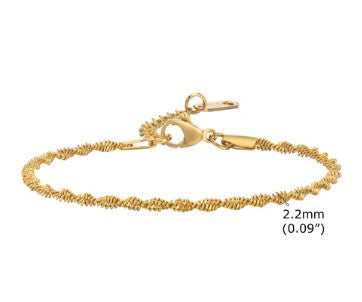 Wholesale Simple Style Roman Style Geometric Solid Color Stainless Steel Plating Gold Plated Bracelets