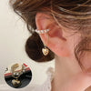 1 Pair Casual Retro Geometric Copper Plating Inlay Artificial Pearls Earrings